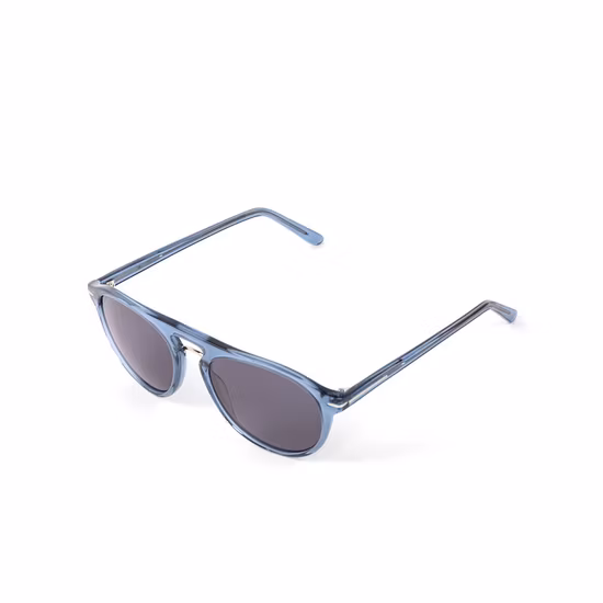 Novo design italiano óculos de sol feitos à mão em acetato de qualidade em formato redondo preto